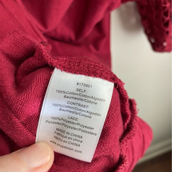 DOLAN Left Coast Collection Lace Puff Sleeve Top - Picture 7 of 9